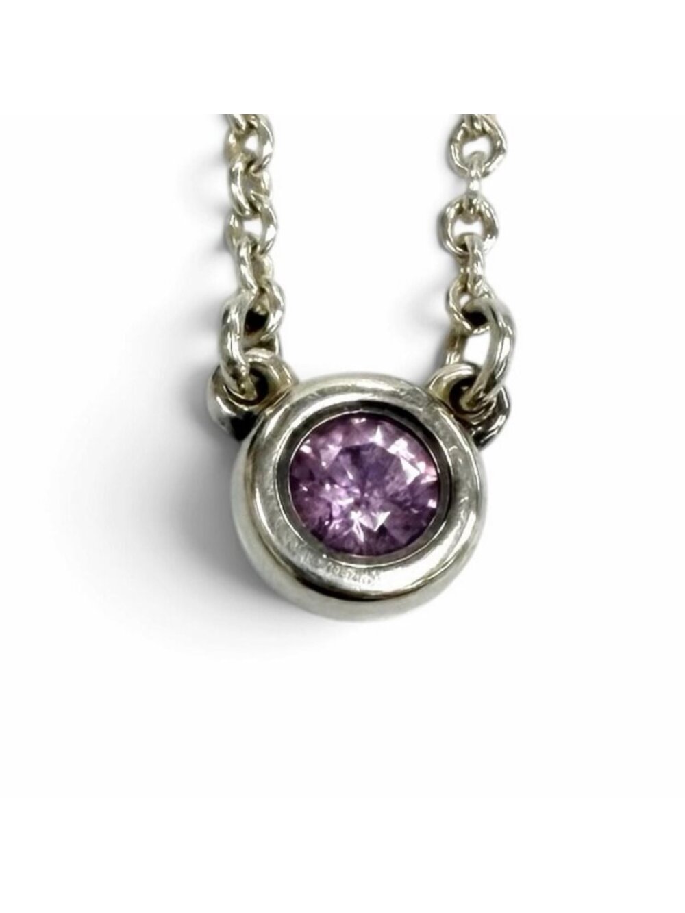 Tiffany & Co Elsa Peretti Color by the Yard Pink Sapphire Pendant